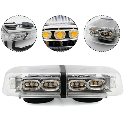 Close-up views of LEDs in Foxfire Magnetic Strobe Warning Vehicle Light.