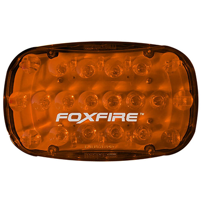 Foxfire lite 1 amber color light top view.