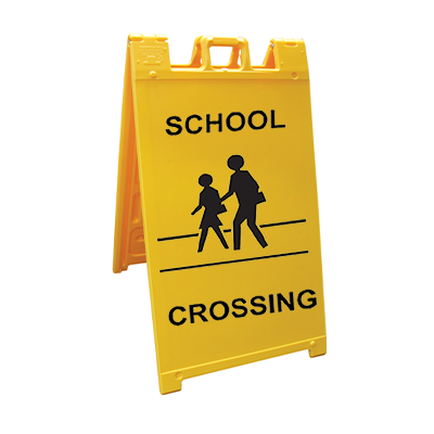 School Crossing Portable Sign Stands