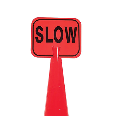 Traffic Cone Signs  - 13" x 11" Signs for Traffic Cones