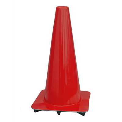 18" All Red Traffic Cones - 3 lbs (case of 20 cones)