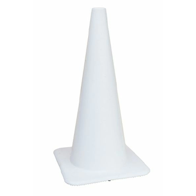 28" All White Traffic Cones - 7 lbs (case of 8 cones)