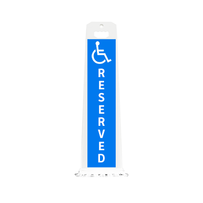 Vertical Panel 45 Parking Lot Sign (HANDICAP Symbol)