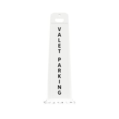 Vertical Panel 45 Valet Parking Sign (VALET PARKING)