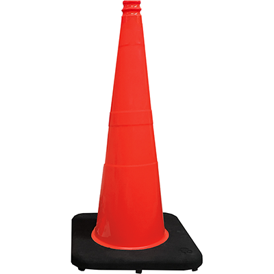 28" Orange Slimline Traffic Cone - 7 lbs.