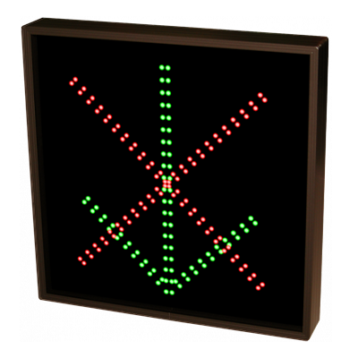 X | Down Arrow LED Sign - 18"