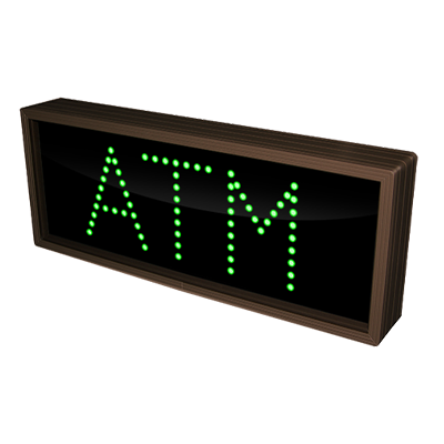 ATM LED Sign (Green) - Direct-view