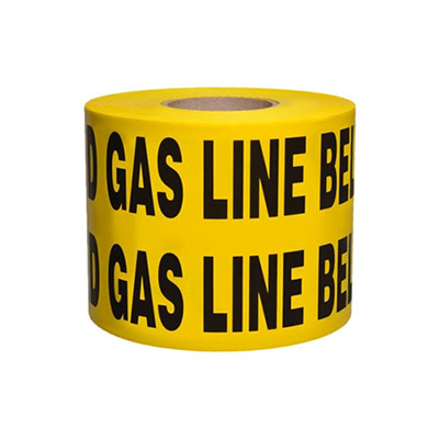 Non-Detectable Underground Tape Gas Line (Yellow)