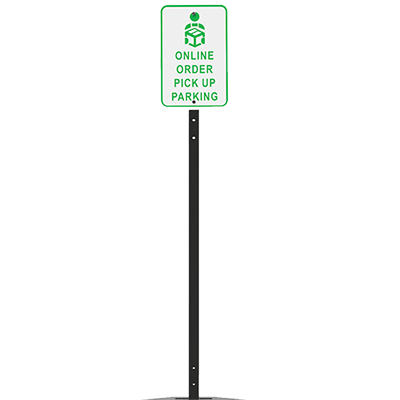 72" Power Post Plastic Signpost