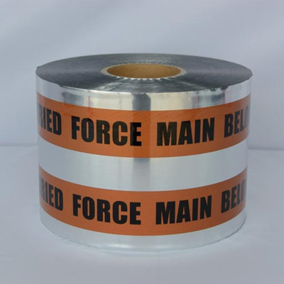 Underground Detectable Tape FORCE MAIN LINE BELOW - Brown