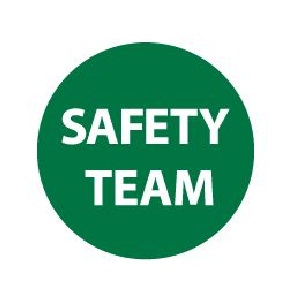 Safety Team  Emblem - 2" x 2" - 25 Emblems