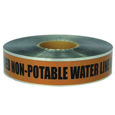 Underground Detectable Tape Non-Potable Water (Brown)