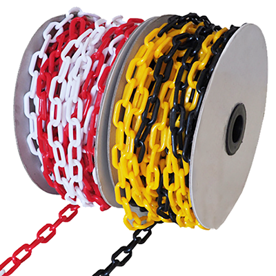 82 Foot Bi-Color Plastic Chain with 2" Links