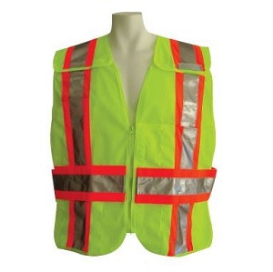 FIRE - Lime 5 Point Breakaway Vest