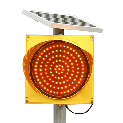 Economy Solar Powered LED Flashing Beacon (Amber)