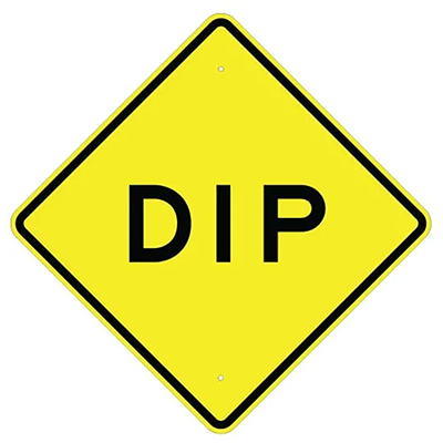 Aluminum Dip Sign (W-8-2)