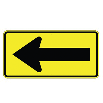 Aluminum Arrow Sign (W1-6)