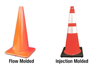 Injection Molded Cones vs Flow Molded Cones