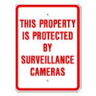 Aluminum Surveillance Camera Sign