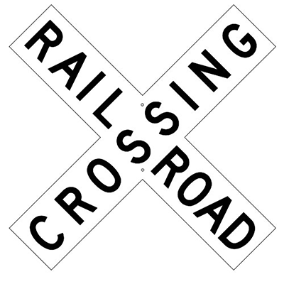 Aluminum Railroad Crossing Sign (R15-1)