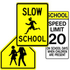 Crosswalk & School Signs